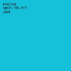 #15C1D9 - Java Color Image