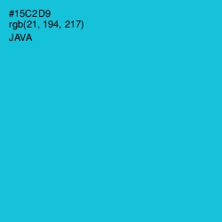 #15C2D9 - Java Color Image