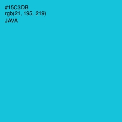 #15C3DB - Java Color Image