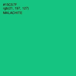 #15C57F - Malachite Color Image