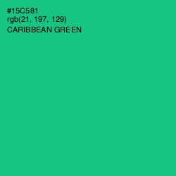 #15C581 - Caribbean Green Color Image