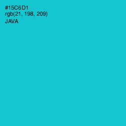 #15C6D1 - Java Color Image