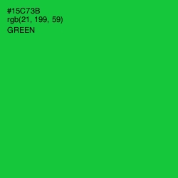#15C73B - Green Color Image