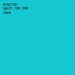 #15C7D0 - Java Color Image