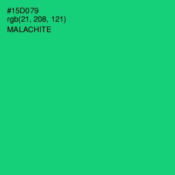#15D079 - Malachite Color Image