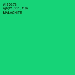 #15D376 - Malachite Color Image