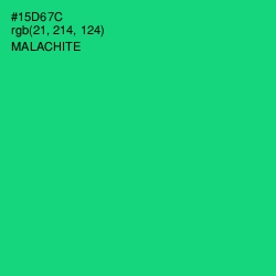 #15D67C - Malachite Color Image