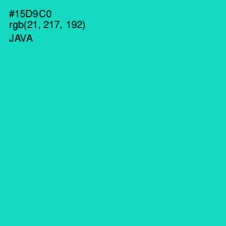 #15D9C0 - Java Color Image