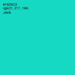 #15D9C2 - Java Color Image