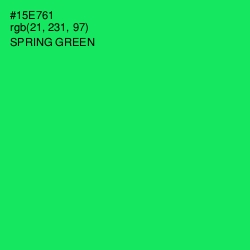 #15E761 - Spring Green Color Image