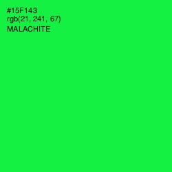 #15F143 - Malachite Color Image