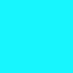 #15F4FF - Cyan / Aqua Color Image