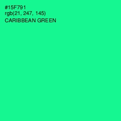 #15F791 - Caribbean Green Color Image