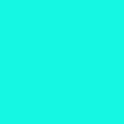 #15F7E2 - Cyan / Aqua Color Image