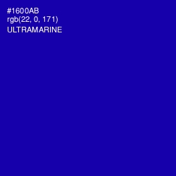 #1600AB - Ultramarine Color Image