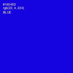 #1604E0 - Blue Color Image