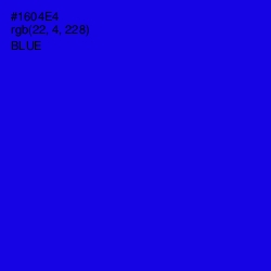 #1604E4 - Blue Color Image