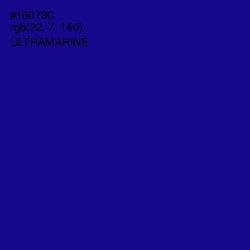 #16078C - Ultramarine Color Image