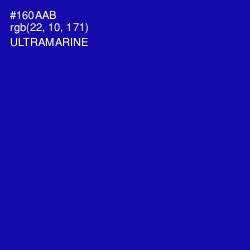#160AAB - Ultramarine Color Image