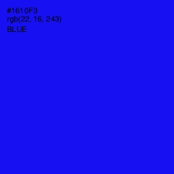 #1610F3 - Blue Color Image