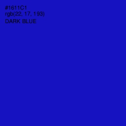 #1611C1 - Dark Blue Color Image