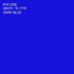 #1612DB - Dark Blue Color Image