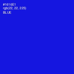 #1616E1 - Blue Color Image