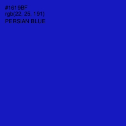 #1619BF - Persian Blue Color Image