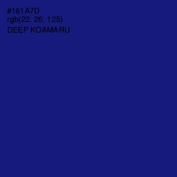 #161A7D - Deep Koamaru Color Image