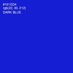 #161ED4 - Dark Blue Color Image