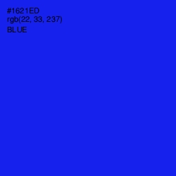 #1621ED - Blue Color Image
