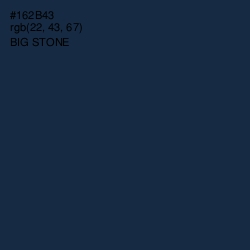 #162B43 - Big Stone Color Image