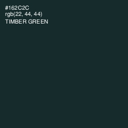 #162C2C - Timber Green Color Image