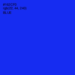 #162CF0 - Blue Color Image