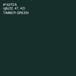 #162F2A - Timber Green Color Image