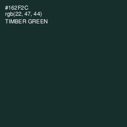 #162F2C - Timber Green Color Image