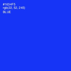 #1634F5 - Blue Color Image