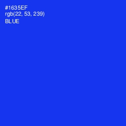 #1635EF - Blue Color Image