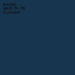 #16364E - Elephant Color Image