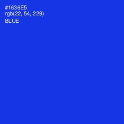 #1636E5 - Blue Color Image