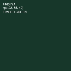 #16372A - Timber Green Color Image