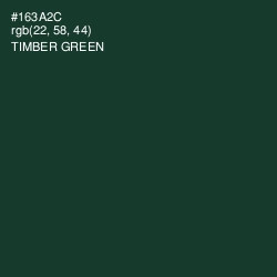 #163A2C - Timber Green Color Image
