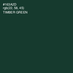 #163A2D - Timber Green Color Image