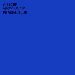 #163CBF - Persian Blue Color Image