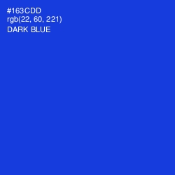 #163CDD - Dark Blue Color Image