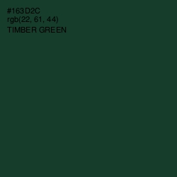 #163D2C - Timber Green Color Image