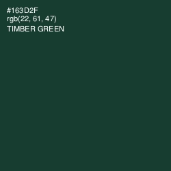 #163D2F - Timber Green Color Image