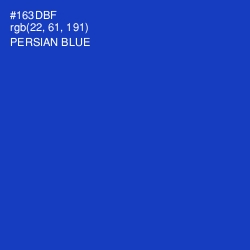 #163DBF - Persian Blue Color Image