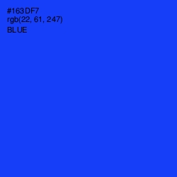 #163DF7 - Blue Color Image