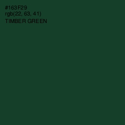 #163F29 - Timber Green Color Image